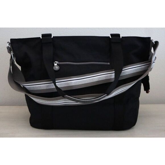 Kipling KIA3H3-3IV Women's Large Black Adara Crossbody Tote Bag - Picture 10 of 12